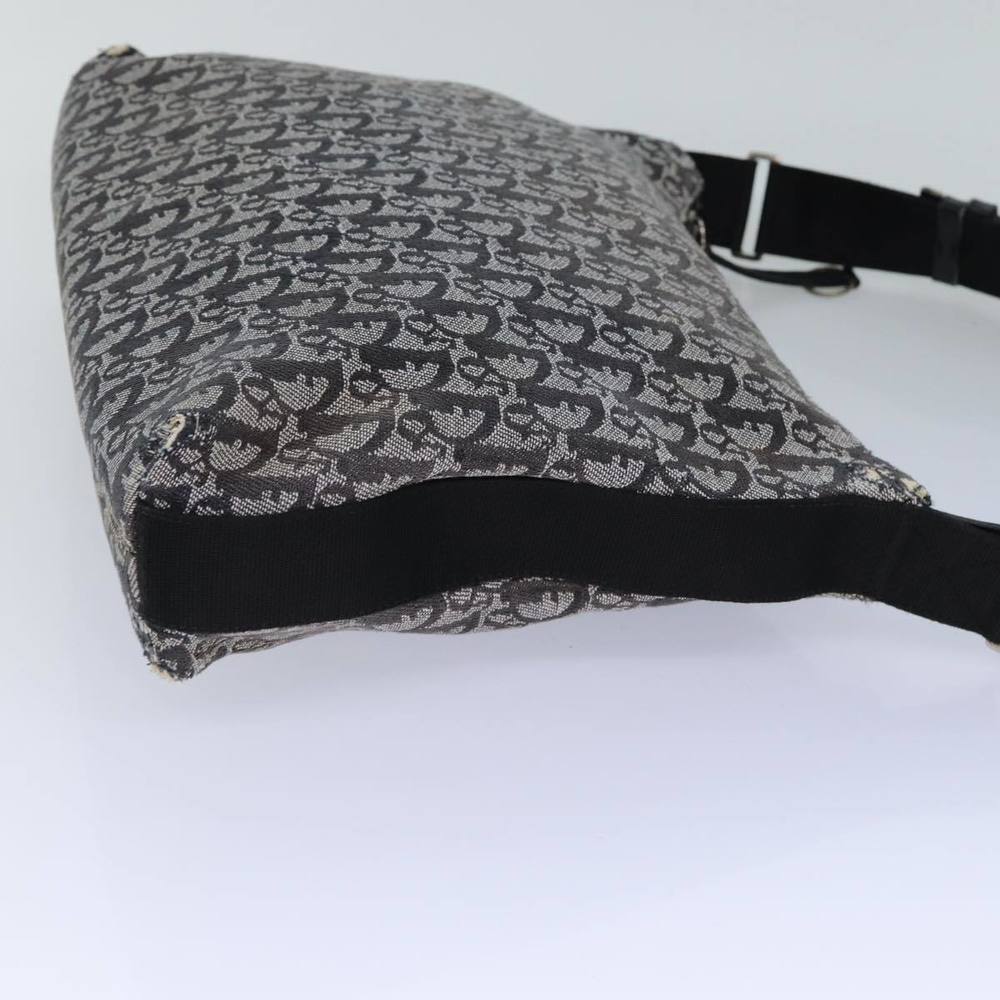 Christian Dior Trotter Canvas Shoulder Bag Black Auth 82279 - Picture 4 of 16